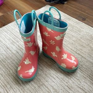 Hatley girls rain boots size 7